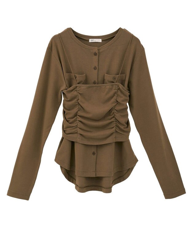 CRAFT STANDARD BOUTIQUE 2点セット/カーディガン＆ビスチェ Mocha