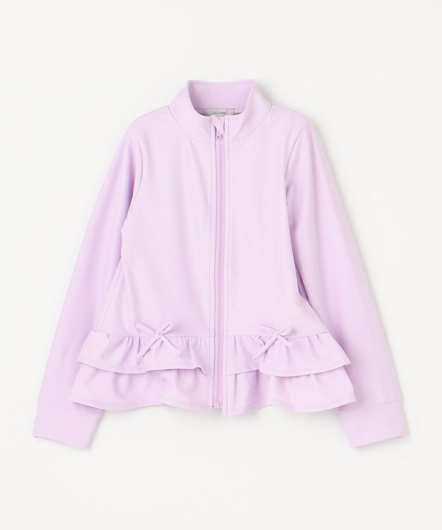 ANY KIDS 裾フリル ラッシュガード ラベンダー