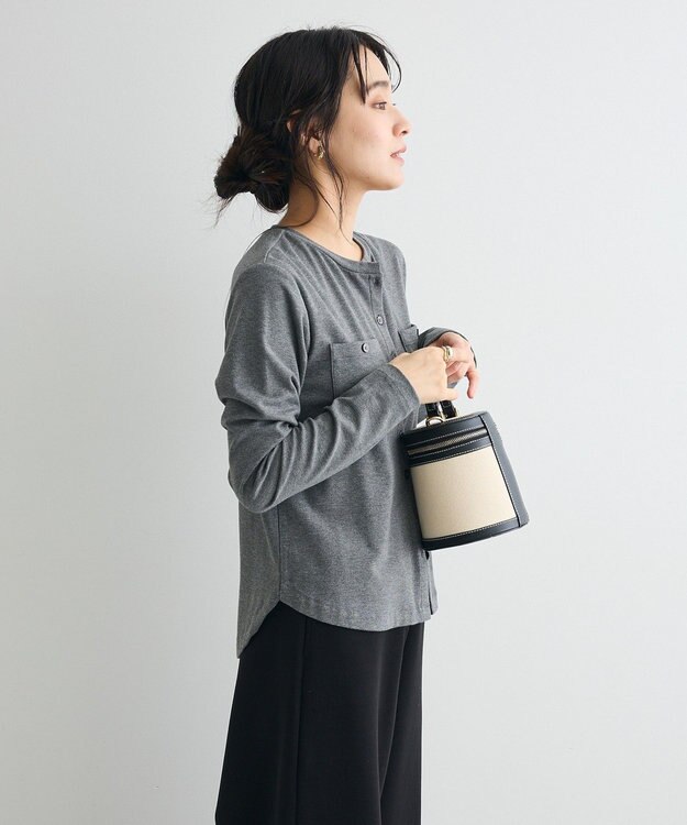 CRAFT STANDARD BOUTIQUE 2点セット/カーディガン＆ビスチェ Gray Mixture