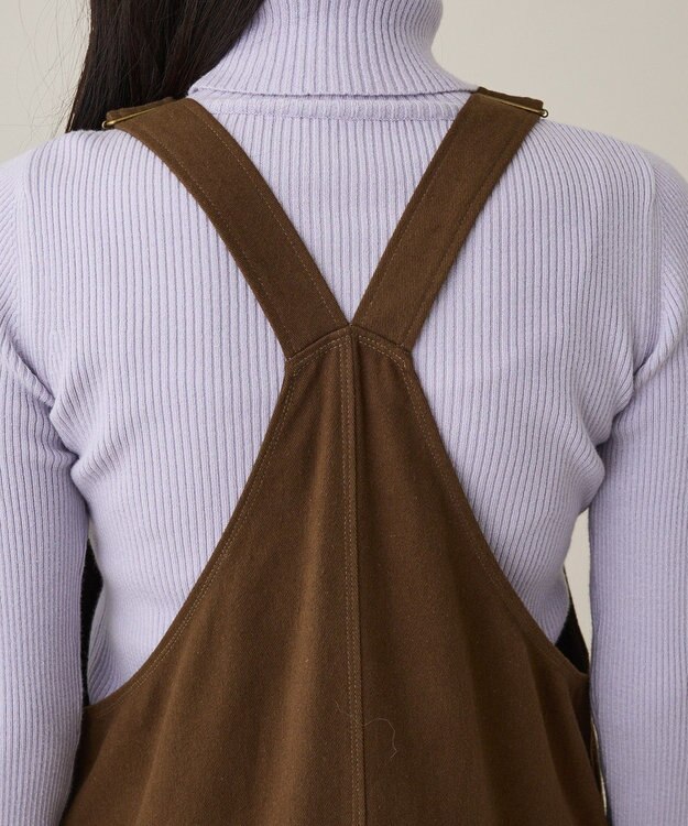 CRAFT STANDARD BOUTIQUE フロントジップジャンパースカート Brown