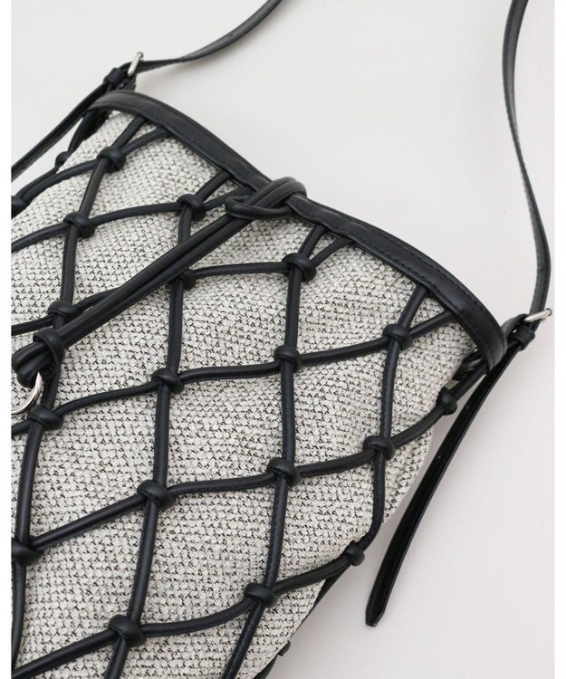 MORROW by thank 【軽量】レザーメッシュバック / NATALIE ブラック X BWミックス