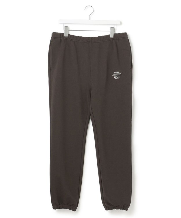 J.PRESS YORK STREET 【UNISEX】裏毛ロゴ刺繍スウェットパンツ グレー系