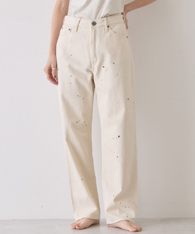 AMERICAN HOLIC ルーズストレートペイントデニム White