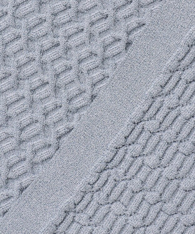 JOSEPH HOMME ドライコットンリンクス　半袖クルーネックニット スカイブルー系