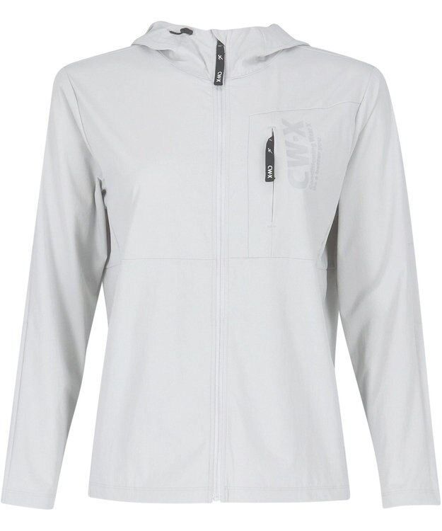 CW-X 【WOMEN】 CW-Ｘ レディス アウタートップス フードつき ジャケット はっ水性のある素材 UVカット率90％以上（本体） 長袖 DWY559 /ワコール グレー