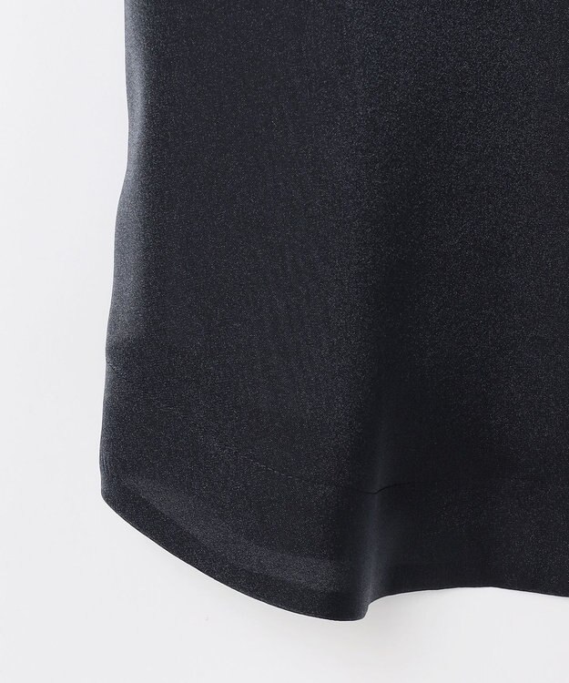 組曲 L 【WEB限定】シャイニーオーガンボウタイ付き ブラウス ネイビー系