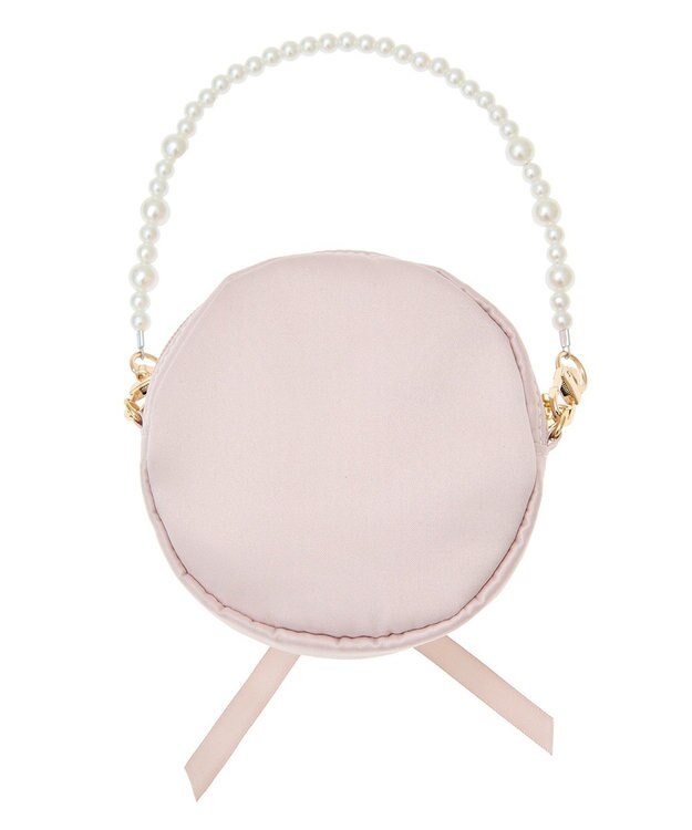 Maison de FLEUR コットンキャンディラウンドポーチチャーム Pink Beige