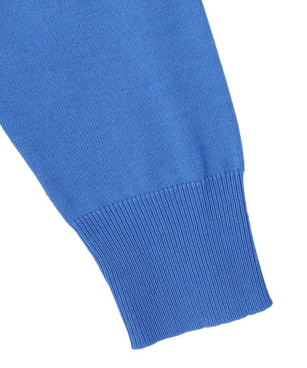 Green Parks パール調ボタン付き２ＷＡＹニットプルオーバー Blue