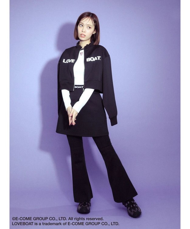 Green Parks ■別注　ＬＯＶＥ　ＢＯＡＴ　ショートトラックジャケット Black