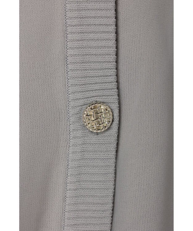 Green Parks ・ＥＬＥＮＣＡＲＥ　ＤＵＥ　２ｗａｙチュールレイヤーカーデ Gray