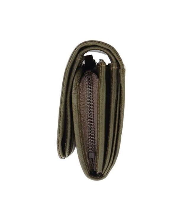 genten ゴートベーシック 二つ折り財布 カーキ