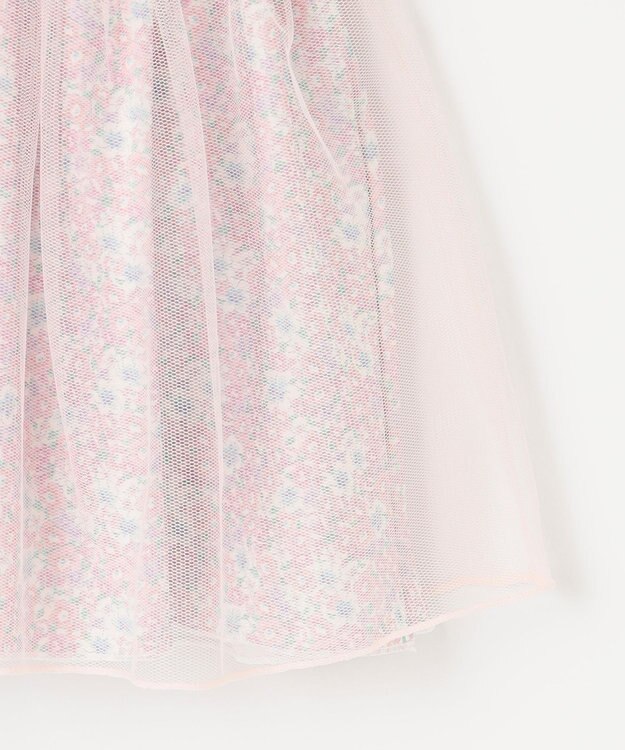 ANY KIDS 花柄チュールワンピース水着 ピンク系