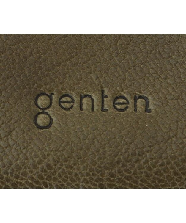 genten ゴートベーシック 二つ折り財布 カーキ