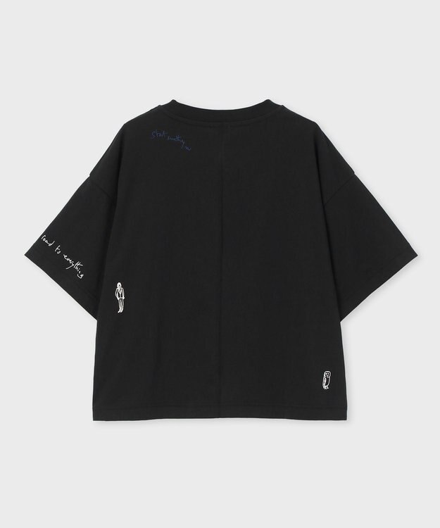 Paul Smith ハンドドローイング刺繍 半袖Tシャツ ブラック
