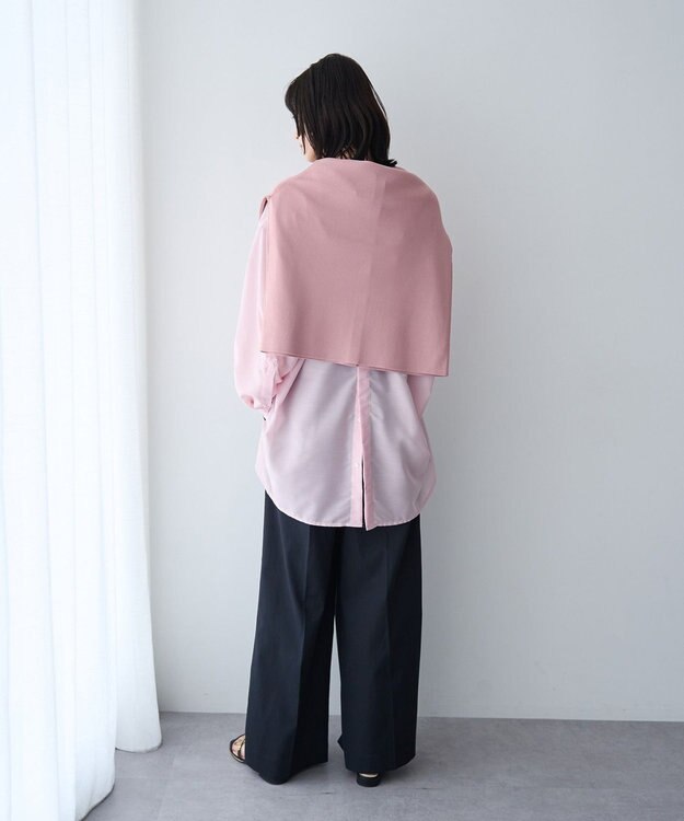 YECCA VECCA バック釦シアーシャツ Pink