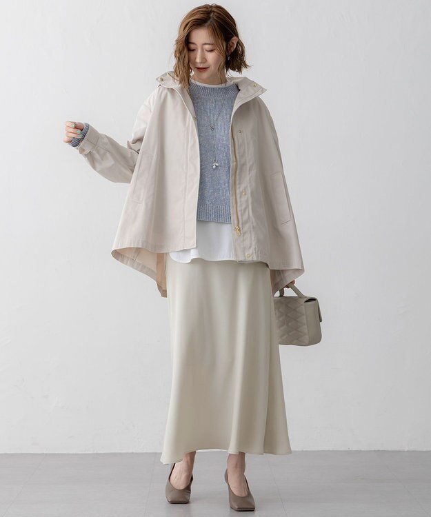 23区 【VERY3月号掲載/撥水加工】ライトツイル フーディーアウター ベージュ系