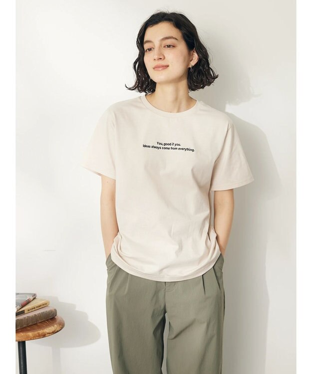 CRAFT STANDARD BOUTIQUE UVカット / You good if you TEE Ivory