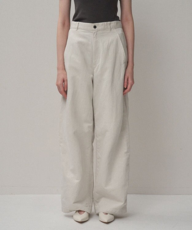 ATON COTTON LINEN KATSURAGI | ワークパンツ WARM WHITE