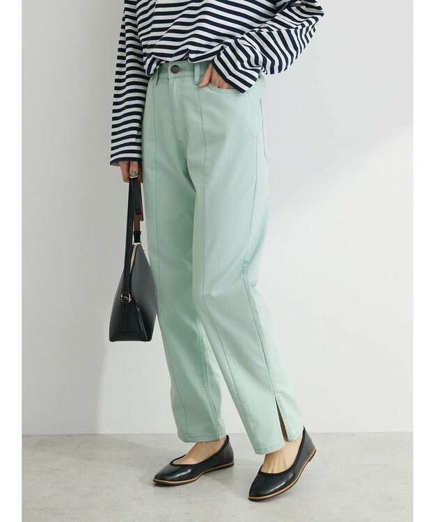Green Parks ＧＵＭストレッチカラースリムストレートパンツ Mint