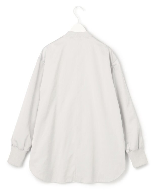 ICB L 【洗える】ライトマットサテン MA－1ジャケット トープ系