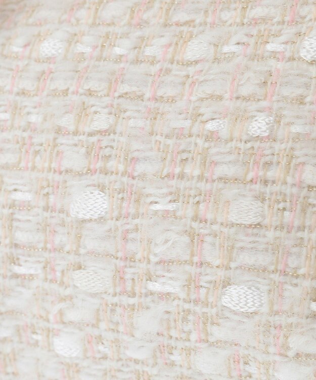 Maison de FLEUR LINTONツイード2Wayミニボストンバッグ Ivory