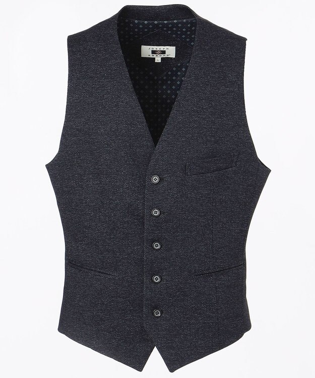 JOSEPH ABBOUD 【キングサイズ】ツィーディジャージー ベスト ネイビー系