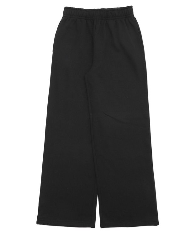 WEGO 【SCHOOLITEM/ウエストゴム】イージーストレートスウェットパンツ ブラック