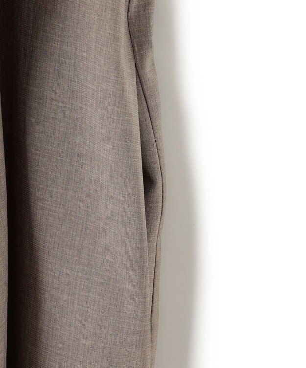 BEIGE， 【洗える/接触冷感/速乾/UVケア対応】BATEAU / フレンチスリーブAラインタックワンピース Taupe