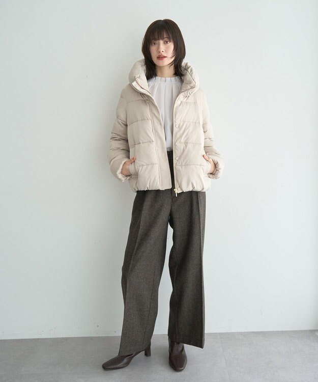 YECCA VECCA カチオンジャージーブルゾン Gray Beige