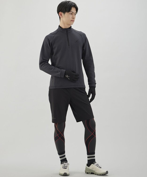 CW-X 【MEN】 CW-X ボトムス ひざ上丈 はっ水(本体) 布帛素材 UVカット率90%以上(本体) メンズ DHO305 /ワコール ブラック