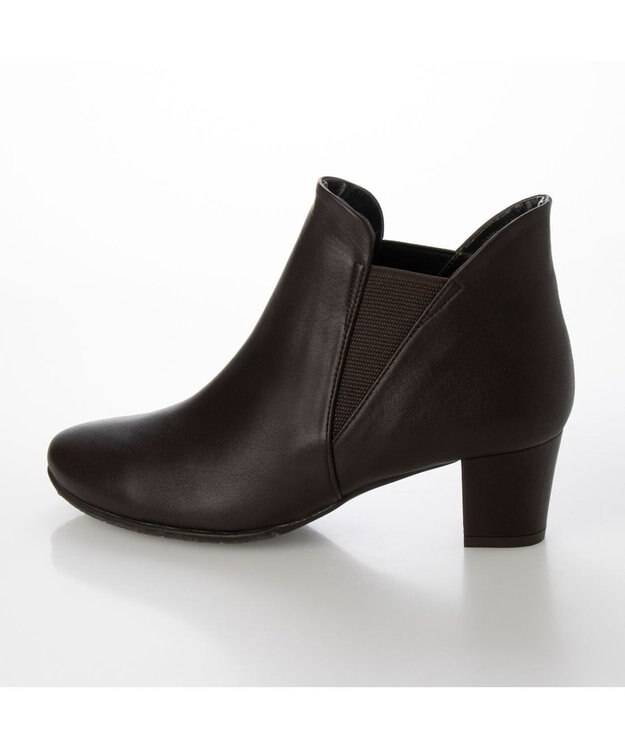 MODE ET JACOMO <D'ICI>サイドゴアヒールブーツ ダークブラウン