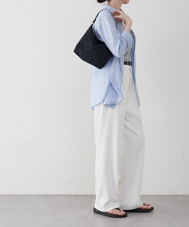 russet シンプルショルダーバッグ (CE-1243) Black/Navy