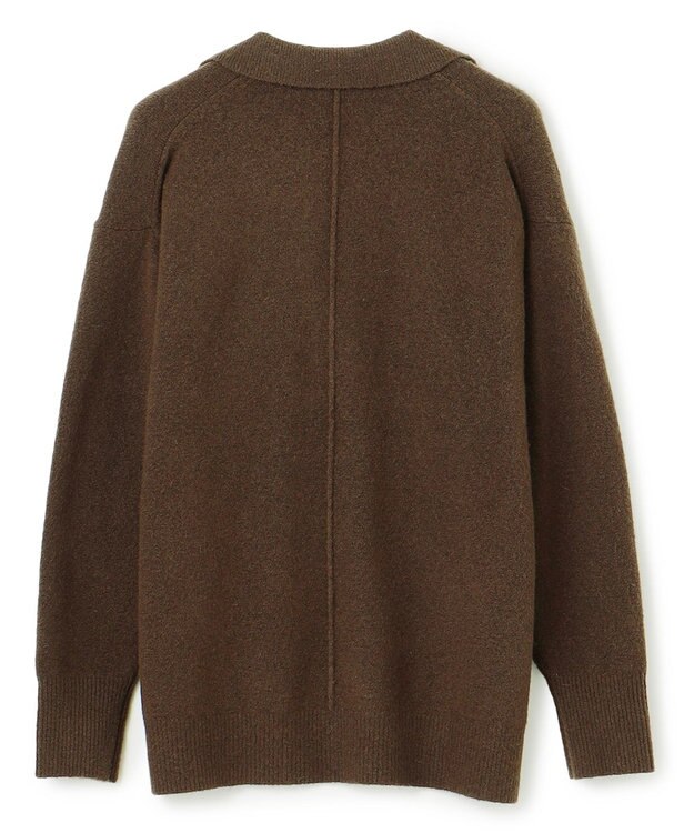 UNFILO ふわふわ スキッパーニット [NEW]ブラウン