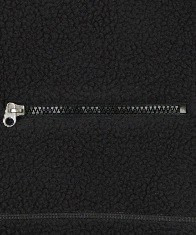 WEGO 【ユニセックス着用】フリース　ハーフZIPプルオーバー ダークグレー