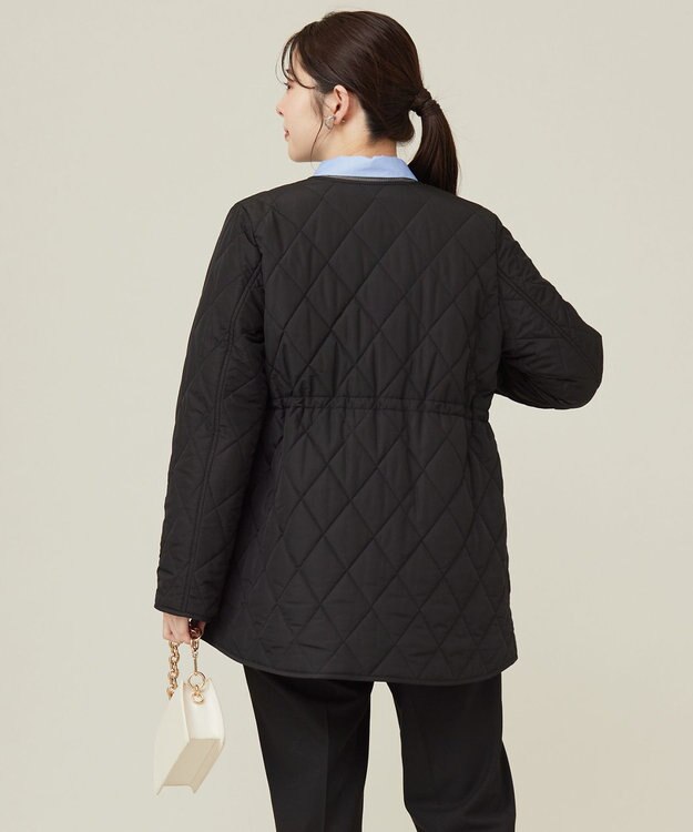 ANY SIS L 【撥水】キルティングジップ アウター ブラック