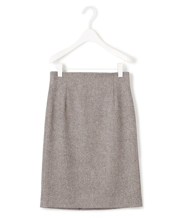 ICB L シックツイード スカート ブラウンミックス系