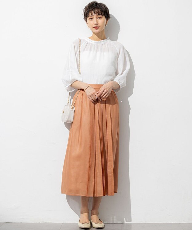 23区 ファスナー キルティング ショルダーバッグ ベージュ系