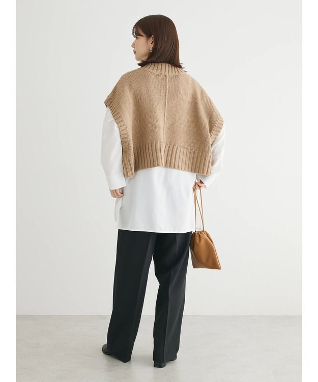 Green Parks ・ＳＵＧＡＲ　ＳＰＯＯＮ　ショートニットベスト Beige