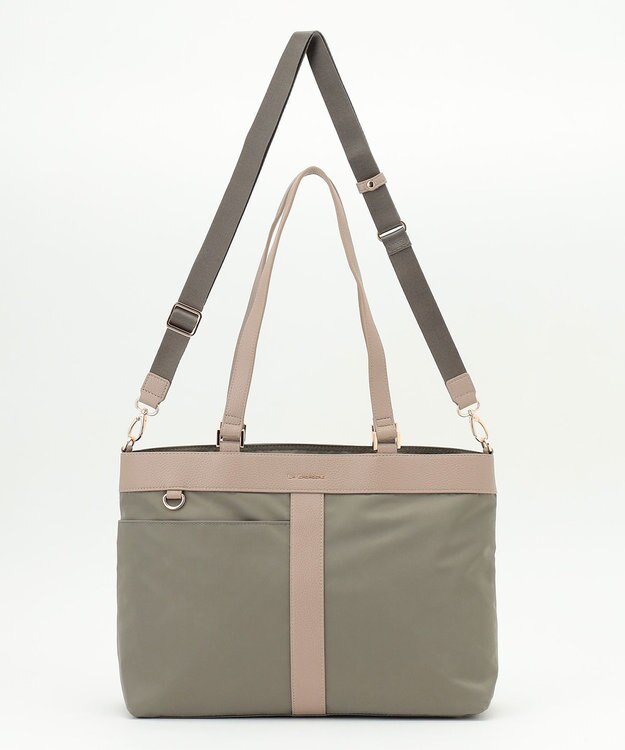LA BAGAGERIE コンビ2WAYトートバッグ Mサイズ グレー