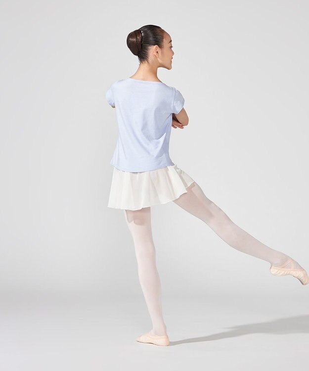 Chacott スカート ブラック（オフホワイト）