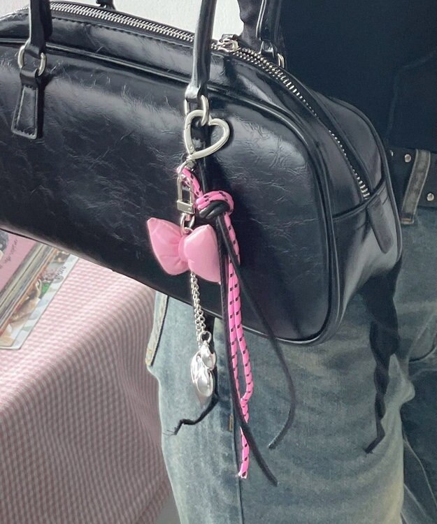 WEGO リボンクッションセットキーホルダー ピンク