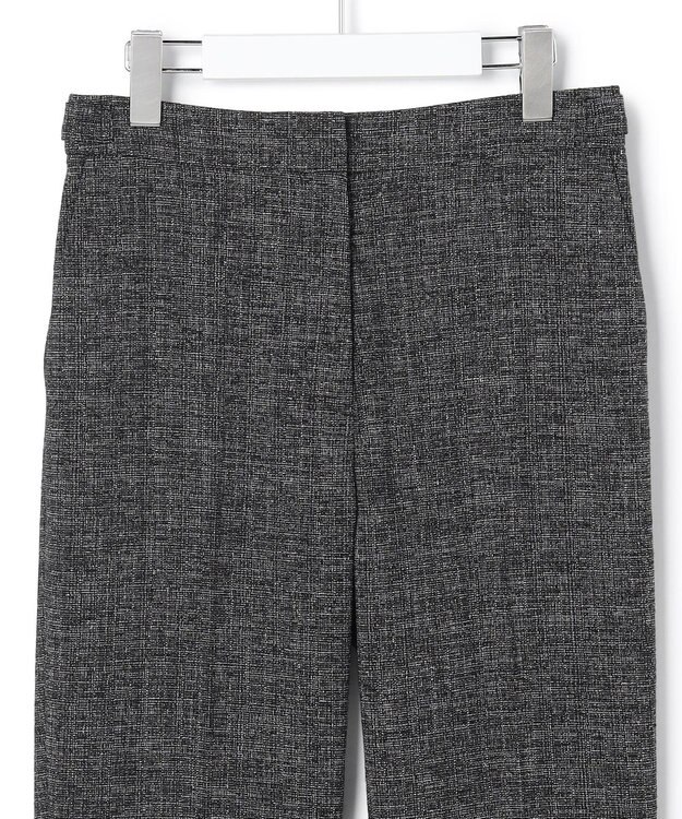 ICB L 【先行予約】ミックスブッチャー クロップドパンツ ブラック×オフホワイト