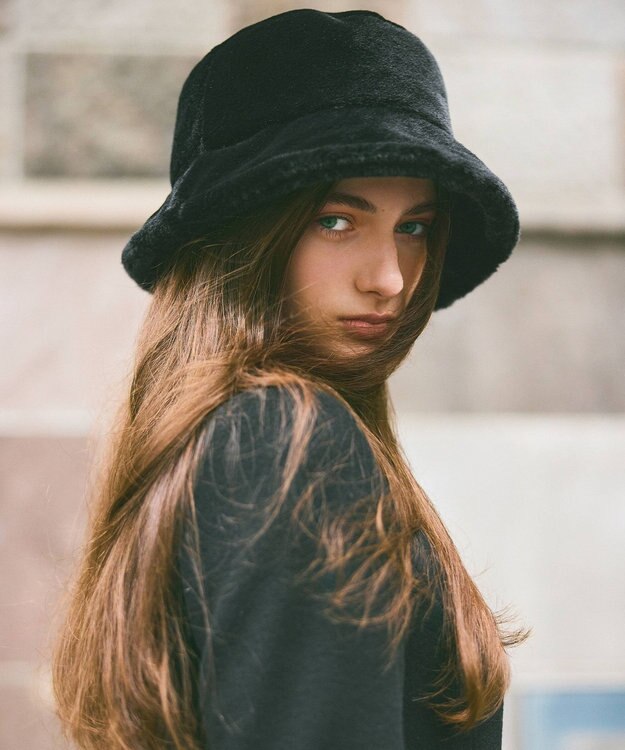 TOCCA 【UVカット・吸水速乾・防臭】FUR BUCKETHAT バケットハット ブラック系