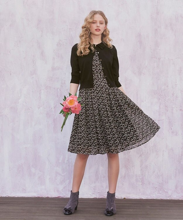 TOCCA TREASURE BOX ニットカーディガン ブラック系