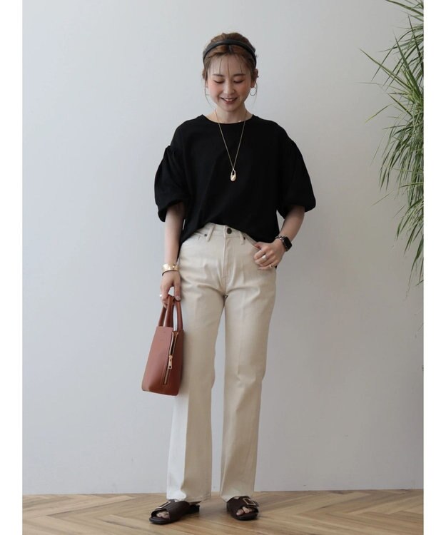 AMERICAN HOLIC ボリュームスリーブカットプルオーバー Black