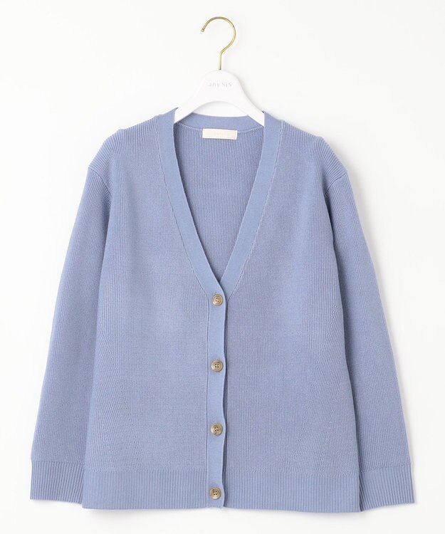 ANY SIS 【洗える】彩色兼美 カーディガン ライトブルー