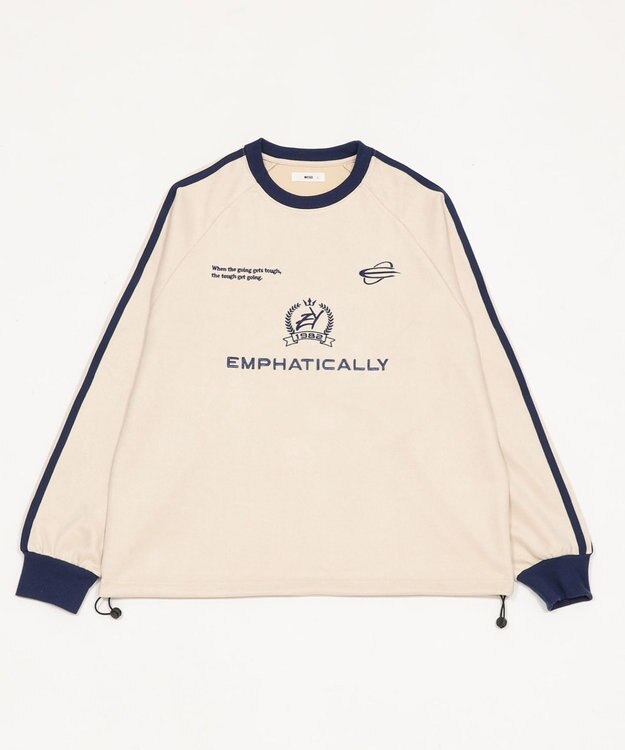 WEGO 【ユニセックス着用ITEM】フェイクスウェードゲームプルオーバー ホワイトアイボリー