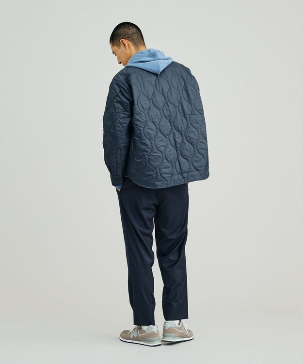 J.PRESS YORK STREET 【UNISEX】キルティング シャツジャケット ネイビー系