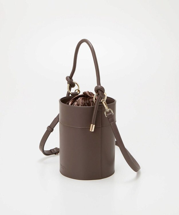 TOPKAPI 【TREASURE TOPKAPI】フェイクレザー バケツ 巾着 ショルダー バッグ トープ