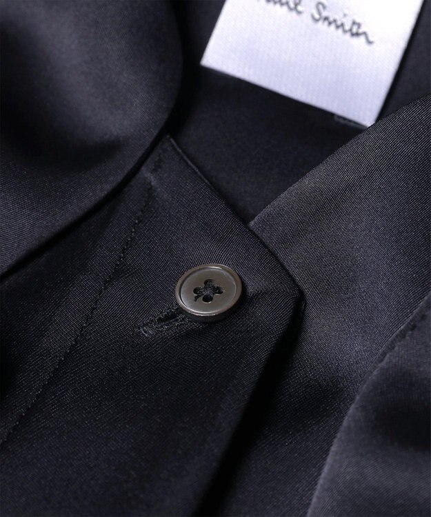 Paul Smith サテン ボウタイ ブラウス ネイビー